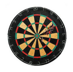 Tournament Bristle Dartboard w 6 Regulation Steel tip darts